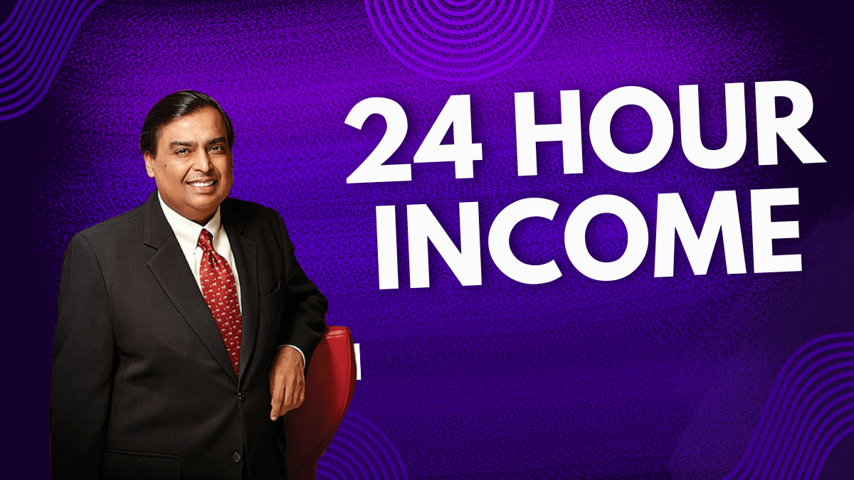 mukesh ambani 24 hour income